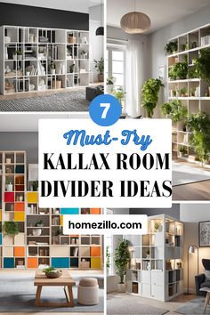 Unlock the potential of your living area with these creative Kallax room divider ideas.