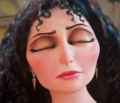 Mother Gothel Makeup, Gothel Makeup, Mother Gothel Costume, Gothel Costume, Rapunzel Makeup, Eyeshadow Halloween, Disney Villains Makeup, Tangled Costume, Spirit Costume