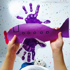 Infant Transportation Crafts, Handprint Airplane, Transportation Week Preschool, Air Plane Crafts For Kids, Toddler Transportation Activities, Plane Crafts For Kids, Air Transportation Preschool Activities, Transportation Activities For Toddlers, Airplane Crafts For Kids