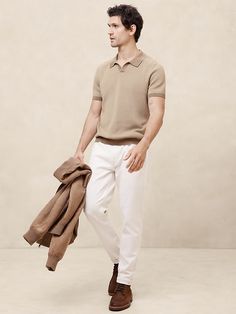 Birdseye Stitch Sweater Polo | Banana Republic Factory Fall Cotton Polo Sweater With Collar, Cotton Polo Sweater For Fall With Collar, Cotton Polo Sweater For Fall, Casual Polo Sweater With Collar For Fall, Casual Fall Polo Sweater With Fold Down Collar, Spring Collared Sweater With Button Cuffs, Casual Polo Sweater With Relaxed Fit, Casual Cotton Sweater With Seamless Collar, Casual Beige Polo Sweater For Work