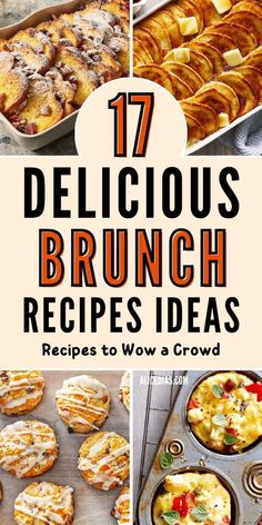 Need quick and easy brunch ideas for a large group? These 17 delicious recipes are perfect for serving a crowd. From hearty casseroles to light bites, you’ll find plenty of tasty options to satisfy everyone’s cravings! Brunch Ideas For Family, Brunch Work Ideas, Brunch Carry In Ideas, Breakfast Party Ideas For Adults, Brunch Ideas For A Crowd Make Ahead, Best Brunch Recipes For A Crowd, Best Brunch Food Ideas, Brunch Ideas For 4 People, Individual Brunch Ideas