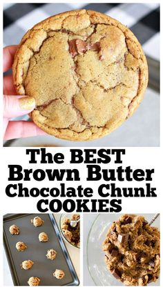 the best brown butter chocolate chunk cookies