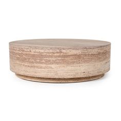 a round wooden container on a white background