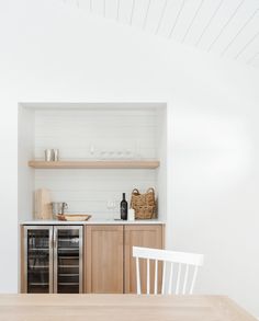 the kitchen is clean and ready for us to use it's new ovens