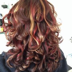 Red Highlights In Brown Hair, Extreme Haircut, Haircut Transformation, Red Hair With Highlights, Before And After Hair, Highlights Ideas, Cute Hair Colors, Hair Streaks