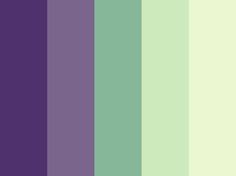 the color palette is purple and green