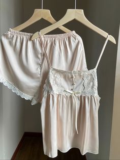 Get trendy with Peach romance satin lingerie pajama set -  available at Peiliee Shop. Grab yours for $18.60 today! Beige Camisole Sleepwear For Loungewear, Cream Satin Sleepwear For Summer, Pink Satin Loungewear Sets, Feminine Satin Sleepwear For Summer, Feminine Satin Sleepwear Sets, Pink Satin Pajama Party Sets, Feminine Camisole Sleepwear For Loungewear, Cream Summer Sleepwear For Night, Feminine Beige Nightgown For Loungewear