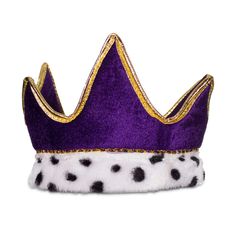 PRICES MAY VARY. BE THE KING OR QUEEN | Maybe even both. Whatever the case, our Purple Velvet Royal Crown hat looks awesome on men and women. Its silky soft material is decorated with a golden crown, multi-colored jewels, and big purple stone above the forehead. t’s tough to feel kingly if your head is cold. While it’s not designed for a trek through Antarctica, our royal hat will keep your head warm when that outdoor party goes deep into night. One size fits most. ROYAL CELEBRATION | Feeling re Mardi Gras Crown, Royal Celebration, King Hat, Purple Crown, King Costume, Mardi Gras Outfits, Diy Crown, Royal King, King Or Queen