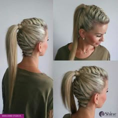 High Hair, Side Hairstyles, Dance Hairstyles, Pinterest Hair, Hair Do, Hair Braids, Hair Stuff, Hair Dos