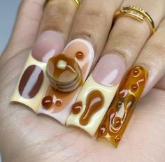 Food Nails, Polished Nails, Wow Nails, Drip Nails, Pretty Gel Nails, Diy Nail Designs