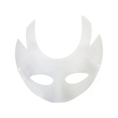 a white mask on a white background