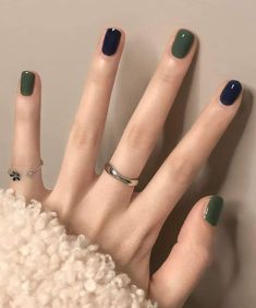 Really Short Nails, Hippie Nails, Grunge Nails, Vibrant Nails