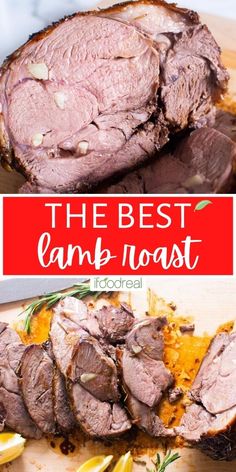 the best lamb roast recipe with lemons and rosemary on top is an easy dinner idea