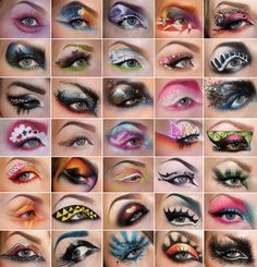 Villain Inspiration, Masquerade Makeup, Crazy Eye Makeup, Makeup Collage, Fantasy Make-up, Halloween Make-up Looks, Membentuk Alis, Halloween Eye Makeup