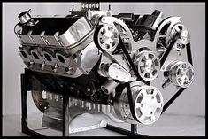 an engine is shown in this black and white photo