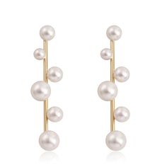 PRICES MAY VARY. (Top Quality)925 Sterling Silver needle Pearl Drop Earrings. Without Any Harmful Ingredients, It’s Nickel-free, Lead-free And Cadmium-free Perfect Choice For Sensitive Ears. (PERFECT GIFT) Best gift for your mother, wife, women on Wedding, Engagement, Party, Prom, Pageant, Competition ,Anniversary , Valentine's Day and other classy casual or formal attire. ( CLASSIC FASHION)Perfect jewelry gift to expand a woman's fashion wardrobe with a classic, timeless style. ( UNIQUE DESIGN Earring Bridal, Pearl Chandelier, Classic Timeless Style, Dangle Earrings Wedding, Pearl Dangle Earrings, Classy Casual, Pearl Earrings Dangle, Woman's Fashion, Formal Attire