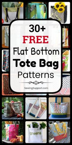 the top ten free flat bottom tote bag patterns