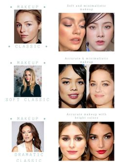 Dramatic Classic Style Outfits Summer, Classic Essence Makeup, Soft Classic Kibbe Makeup, Classic Archetype Makeup, Classic Makeup Archetype, Soft Classic Haircut, Dramatic Classic Hairstyle, Soft Classic Hairstyles Kibbe, Romantic Makeup Archetype