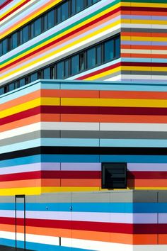 Rainbow Stripes to welcome you into the country - BER - Airport Hotel, Berlin #InspiredBy #joingermantradition #germany25reunified Colour Architecture, Airport Hotel, Amazing Buildings, Color Gradient, World Of Color, Amazing Architecture, Architecture Building, Picture Gallery