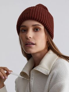 Cresta Rib Beanie Hat-Brown | illieco Macys Outfits, Stylish Workout Clothes, Half Sun, Dark Brown Shoes, Macys Women, Red Sports Bra, Stylish Activewear, Supportive Sports Bras, Gym Workout Outfits