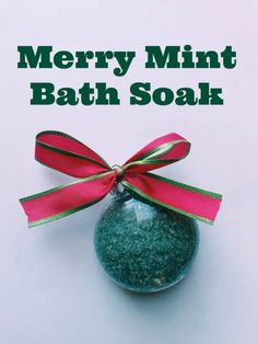 merry mint easy bath salts recipe Christmas Diy Gifts, Bath Salts Recipe, No Salt Recipes, Bath Soak, Craft Sale, Craft Fair, Sore Muscles, Bath Salts, Diy Christmas Gifts