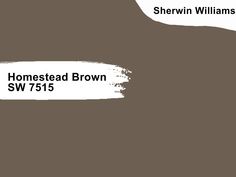 a brown and white painting with the words oak leaf brown sw 704