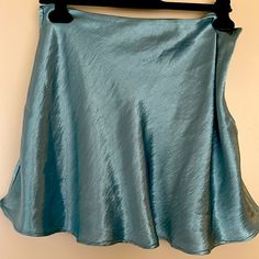 New With Tags! Cute Turquoise Flared Mini Skirt Double Zero, Flared Mini Skirt, Mini Skirt, Womens Skirt, Color Blue, Mini Skirts, Turquoise, Skirt, Tags