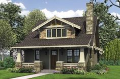 this is a computer rendering of these small house plans for the front of your home