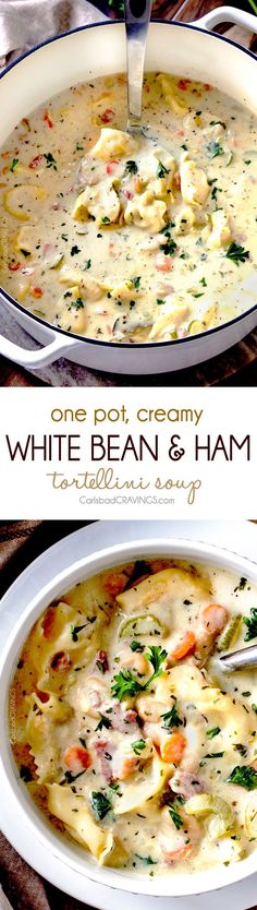 one pot creamy white bean and ham soup