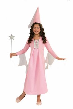 This costume includes: hat, dress. *Shoes, wand not included. Manufacturers Size Guide Chart: Infant Size Chart Size Height Weight Infant (12-24 Months) 18.5-23 lbs approx. 29" Toddler (2-4) 24-36 lbs approx. 41" Child Size Chart Small (4-6) 38-42 lbs 39"-45" Medium (8-10) Up to 62 lbs 46"-53" Large (12-14) Up to 100 lbs Up to 60" Pink Princess Costume, Halloween Coupons, Pink Princess Dress, Pretty Pink Princess, Princess Dress Up, Theatre Costumes, Princess Costume, Dress Up Costumes, Princess Girl