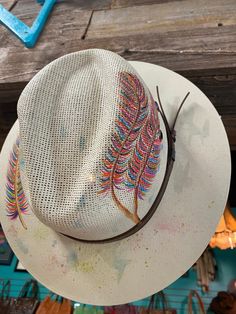 Beautifully hand painted hats from Mexico! * Please be sure to message your choice of hat design * Great Summer gift! Casual Hand Painted Cap, Casual Hand Painted White Hat, Casual White Hand Painted Hats, Casual Hand Painted Hat, Artistic White Hand Painted Hats, Artistic Hand Painted Adjustable Hats, Casual Hand Painted Hat, One Size Fits Most, Multicolor Hand Painted Hat With Curved Brim, Artistic Hand Painted Adjustable Straw Hat