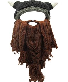 PRICES MAY VARY. High quality material and exquisite handmade craft, light weight and comfortable to wear. Beard is detachable ;The beard is very soft and will not be scratched on face. Great item for winter sports, activities, leisure sports and team sports Handmade knitted Christmas hat,Best for Halloween Christmas Holiday party decoration One size fits most, nice Christmas gift for yourself or friends Warm and comfortable Durable，Washing instructions:Do not use hot water ，Do not twist .dry li Bearded Woman, Knitted Beard, Horn Hat, Beard Beanie, Costume Viking, Stubble Beard, Winter Caps, Beard Hat, Funny Skull