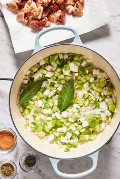 You might not know it by name, but chances are you are familiar with the Holy Trinity of cooking if you've ever made a pot of gumbo. This backbone of Cajun and Creole cooking is essential for nailing the flavors and cuisine of Louisiana. It also has a rich history, connected to the different groups of people who settled in the region. #recipes #cajuncooking #cajunrecipes #creolecooking #holytrinity #gumbo