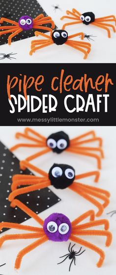 paper plate spider craft for kids to make with glue and googly eyes on halloween