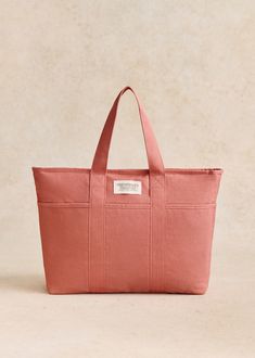 Weekday Tote bag - Ecru - Recycled cotton - Sézane Pink Bag, A Bag, Photo Inspiration, Fall Winter, Van