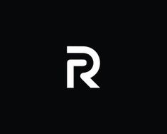 the letter r is made up of white letters on a black background, and it appears to