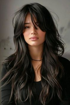 Hairstyles for Special Occasions: Dress Up in Style Layers Haircut, Haircuts For Long Hair With Layers, Hair Secrets, Long Layered Haircuts, Long Hair With Bangs, Long Black Hair