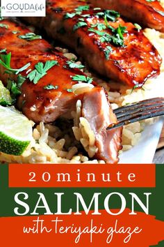 the best honey teriyaki salmon cook's in 10 minutes, and they are easy to make