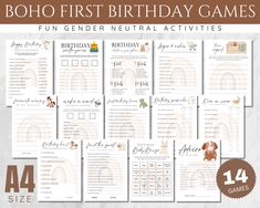 the boho first birthday games are available for all ages and abilitiess to play