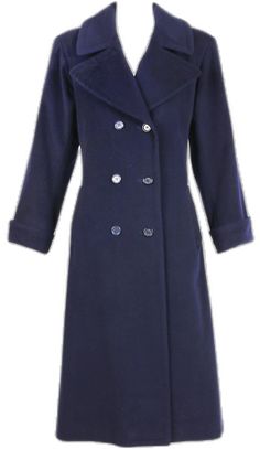 Elegant Navy Peacoat With Double Button Closure, Classic Navy Double-breasted Peacoat, Navy Double-breasted Peacoat For Office, Classic Blue Double-breasted Peacoat, Navy Double-breasted Peacoat With Notch Lapel, Classic Blue Pea Coat With Double Button Closure, Elegant Navy Double-breasted Peacoat, Elegant Navy Double-breasted Outerwear, Double-breasted Wool Coat With Button Cuffs For Work