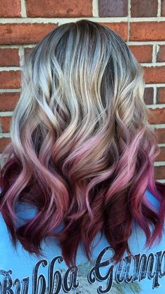 Modern Lob Haircut, Medium Hairstyle Ideas, Underneath Hair Color Ideas, Haircut Ideas For Women, Underneath Hair Color, Magenta Hair, Medium Hairstyle, Pink Blonde Hair, Underneath Hair