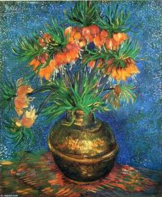 a painting of yellow flowers in a green vase