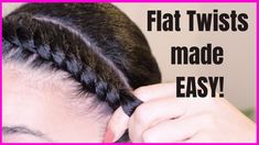 Hairstyles To Practice, Nineties Hairstyles, Natural Hair Flat Twist, Flat Twist Out, Twist Hairstyle