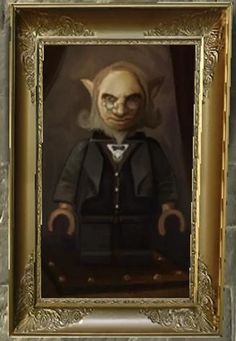 a painting of an evil looking man in a suit