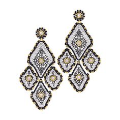 Elevate your style with the MIGUEL ASES Jet, White & Gold Stunning Chandelier Earrings. With intricate detail and sparkling crystals, these earrings will make a statement. Stand out from the crowd and add a touch of elegance and sophistication to any outfit. MIGUEL ASES FALL/WINTER 2024 14KT GF Post -$425 Measures 4.0 " inches top to bottom -Style Code E-24829 -Japanese Myuki & Crystal Beads -14kt GF -Very lightweight and easy to wear -Made with love in NYC (Please note these are custom made for you and expect a 10 day - 2 weeks lead time) Feel free to contact us if needed sooner! Gold Bollywood Chandelier Earrings With Dangling Beads, Gold Beaded Chandelier Earrings, Bollywood Beaded Gold Earrings, Luxury Beaded Chandelier Earrings, Diamond Chandelier, Diamond Chandelier Earrings, Sparkling Crystal, Bird Design, Cuff Earrings