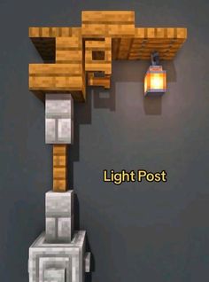 an image of a light post in minecraft