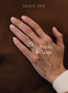 14K Yellow Gold | Amelia features a classic oval shaped center stone set in a traditional solitaire setting on a half round shank. Classic features an elegant assortment of round stones on a half eternity shank. Offered in a variety of stone and setting styles. Solitaire Setting, Ring Ideas, Engagement Ring