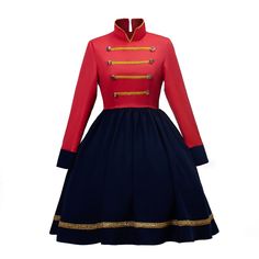 PRICES MAY VARY. Include: All items shown on the pictures are contains. Material: Made by high quality polyester. Size: US Women Size. Please refer to our size chart carefully before place the order. Occasions: Perfect for Halloween, Ball Gown, Drama, School Performance, Masquerade, Birthday Party, fancy dress party etc. Women's Nutcracker Costume Christmas Toy Soldier Cosplay Costume Uniform Dress Please note below size is body size, we will add extra tolerance on it.   women XS size  height si Christmas Character Costumes Women, Halloween Ball Gown, Christmas Character Costumes, Nutcracker Ballet Costumes, Masquerade Birthday Party, Christmas Toy Soldiers, Christmas Costumes Women, School Performance, Nutcracker Costumes