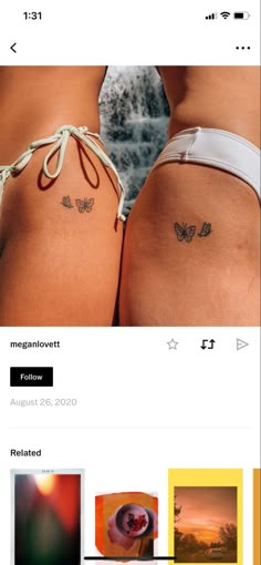 Tiny Hidden Tattoos, Bff Tattoos, Friendship Tattoos, Dope Tattoos For Women, Stylist Tattoos