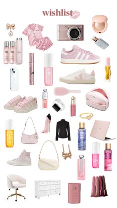 pink Girly Christmas Gifts, Wishlist Ideas, Fav Products, Christmas Collage, Amazon Wishlist, Nails Today, Perfect Skin Care Routine, Ideas Outfit, Dream Nails